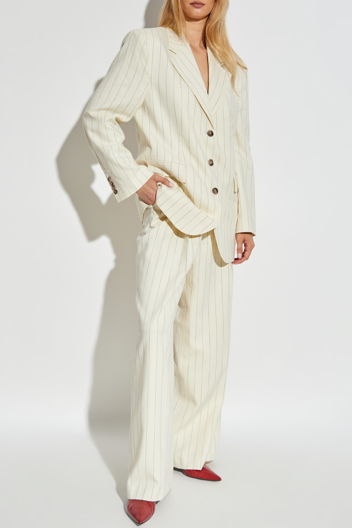 Sara Blazer in Cream